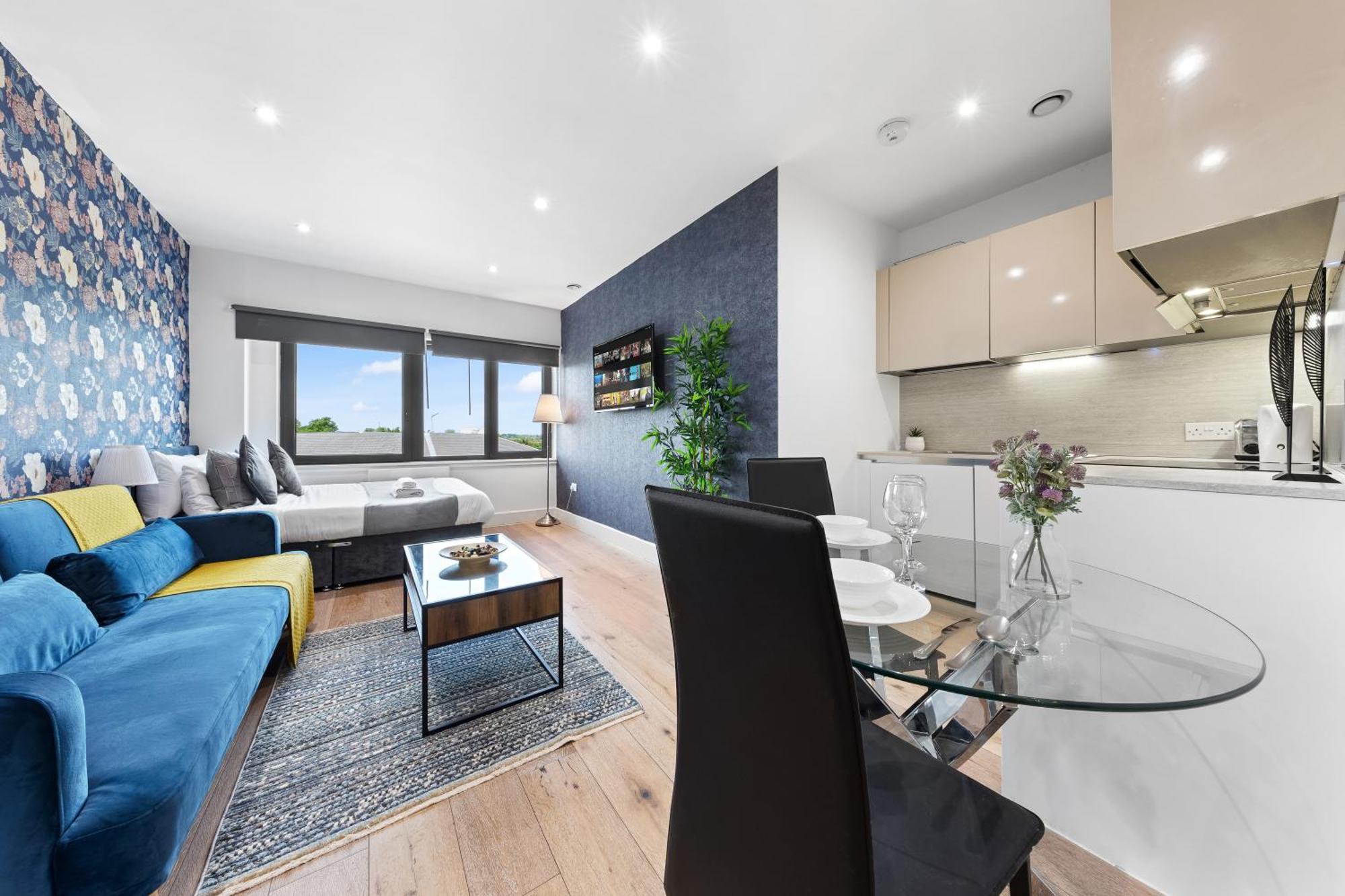 Appartamento Modern One Bedroom Flat - Sleeps 5 -near Heathrow - Ub3 *